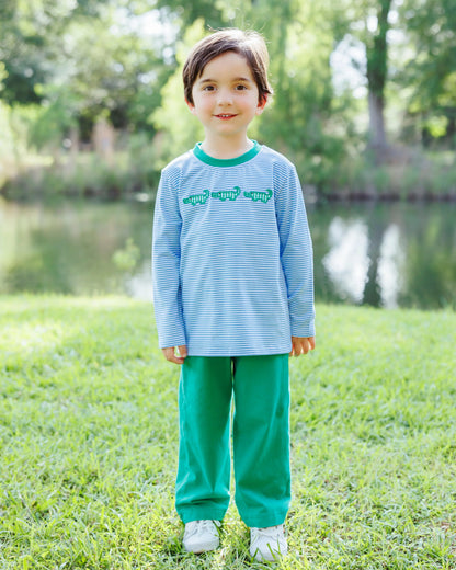 See Ya Later Pant Set – Boys Alligator Applique Outfit