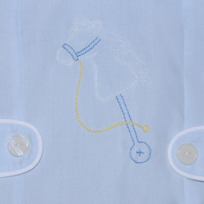 Blue Keaton Bubble-Stick Horse