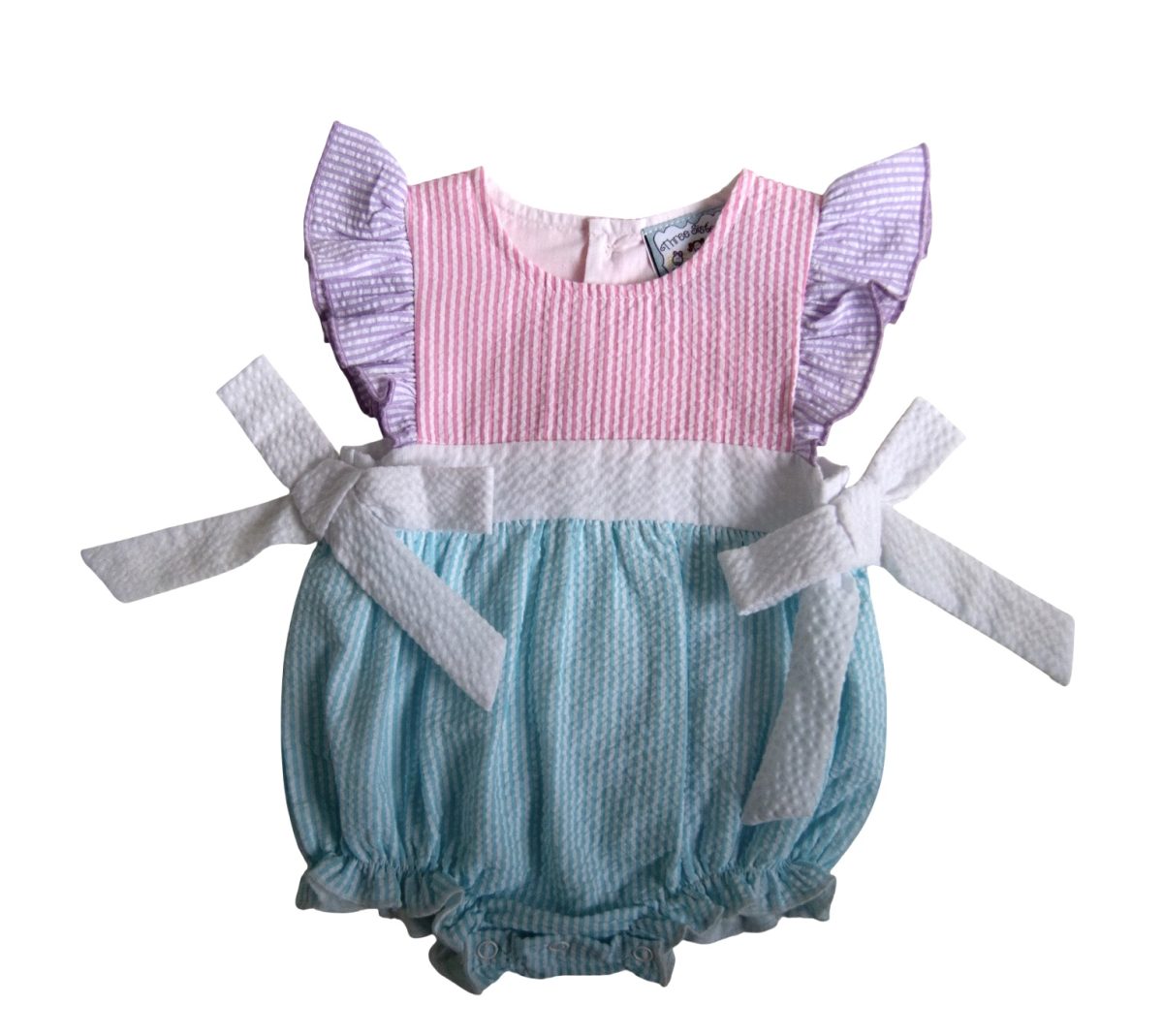 Sweet Pastel Colorblock Bubble – Baby Girls