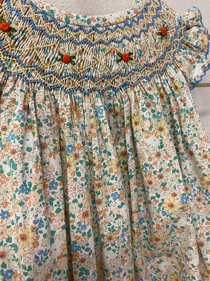 Merritt Floral Smocked Bubble
