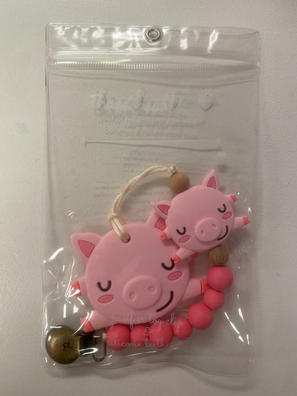 Pacifier Toy Clip & Teether Set