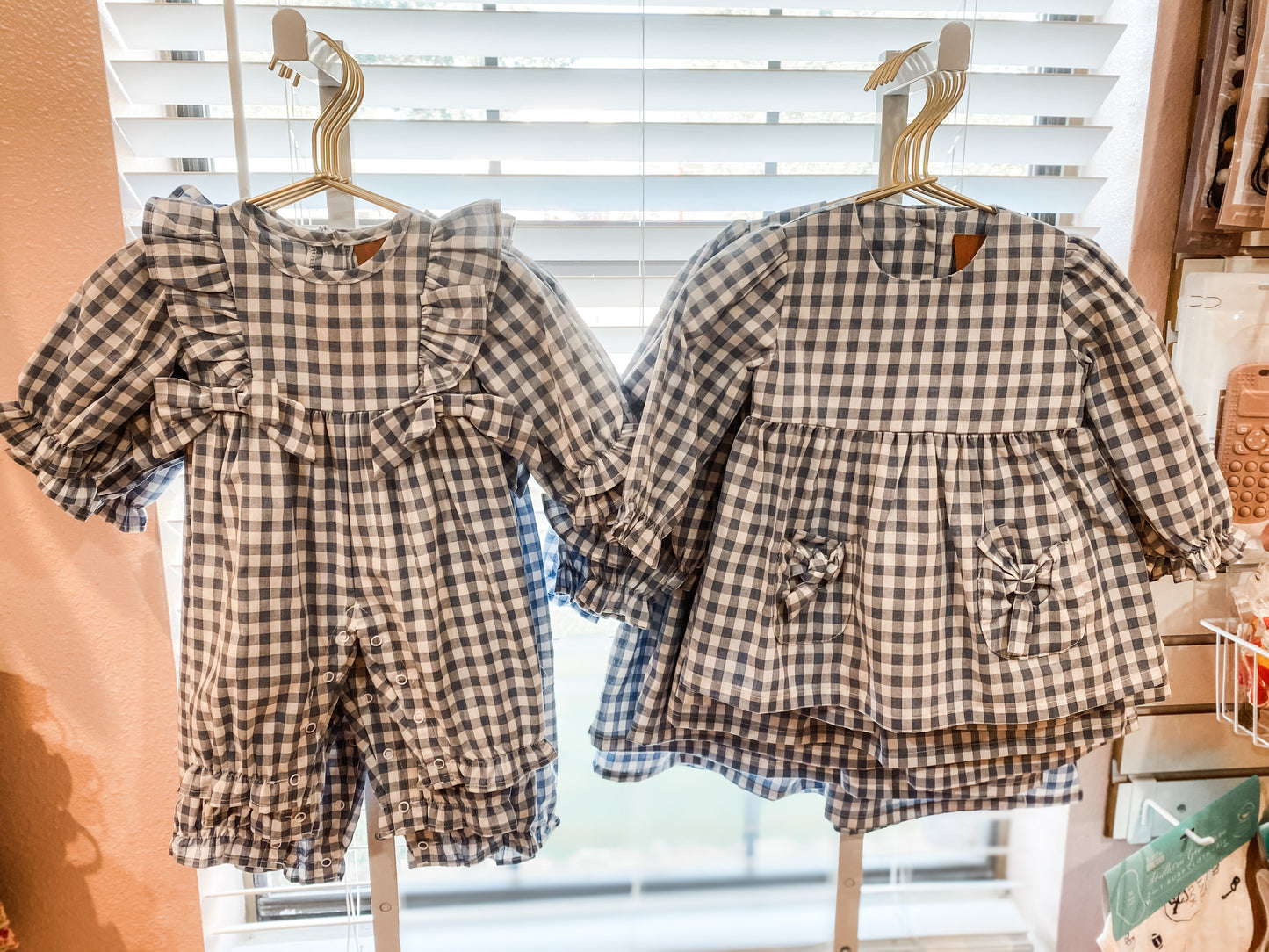 Jordyn Dress – Blue Gingham Girls Outfit