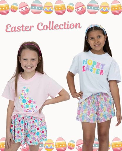 Floral Bunny Boxy T