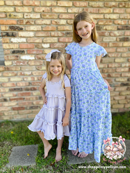 Bloomstruck Hydrangea Maxi Dress