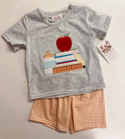 Back to School Apple Applique