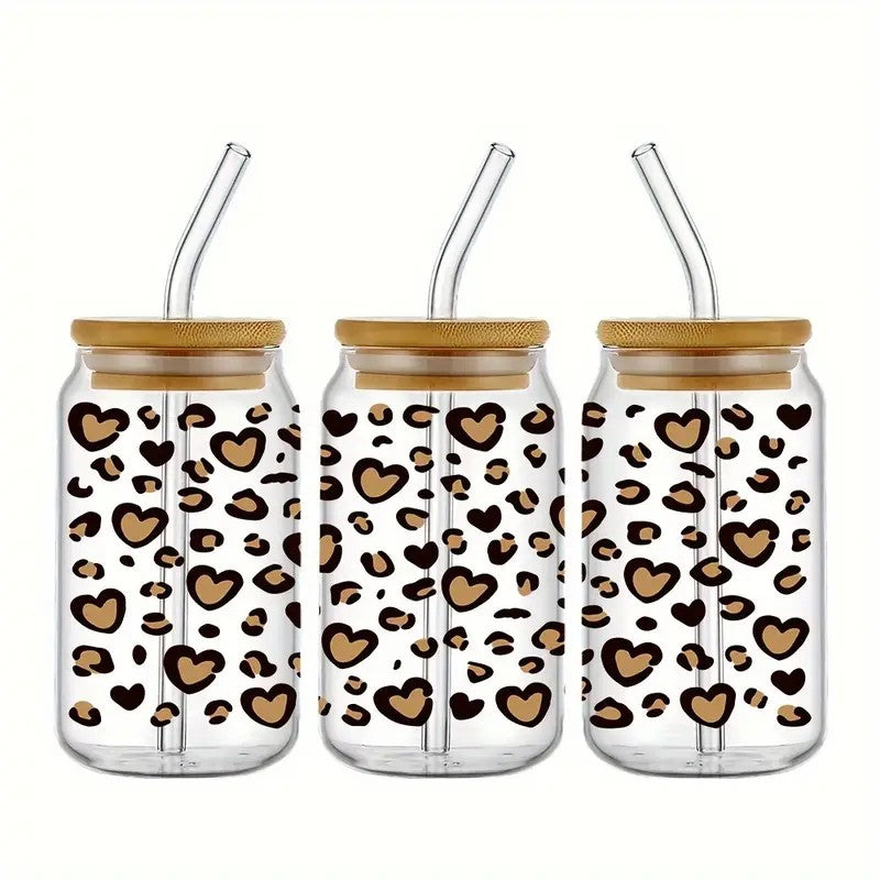16 Oz. Cheetah / Leopard Print Acrylic Can Cups-Rogue Magnolia Custom Designs