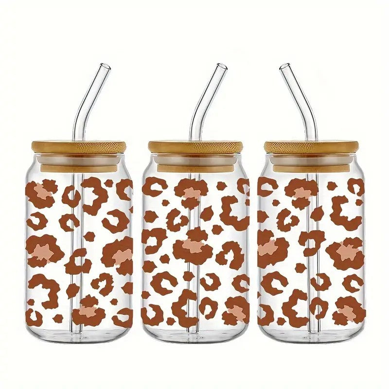 16 Oz. Cheetah / Leopard Print Acrylic Can Cups-Rogue Magnolia Custom Designs