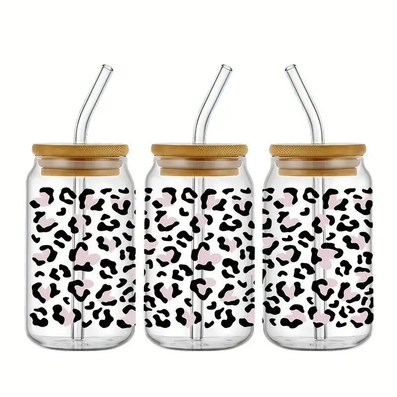 16 Oz. Cheetah / Leopard Print Acrylic Can Cups-Rogue Magnolia Custom Designs