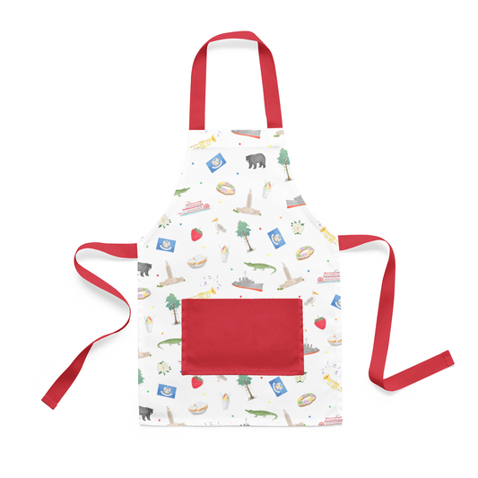 Louisiana Kid's Apron-Rogue Magnolia Custom Designs