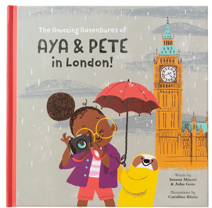 The Amazing Adventures of Aya & Pete in London! (Hardcover)-Rogue Magnolia Custom Designs