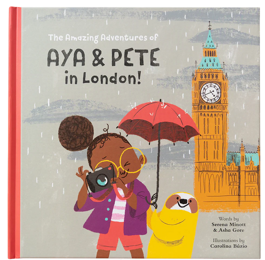 The Amazing Adventures of Aya & Pete in London! (Hardcover)-Rogue Magnolia Custom Designs