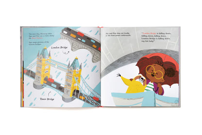 The Amazing Adventures of Aya & Pete in London! (Hardcover)-Rogue Magnolia Custom Designs