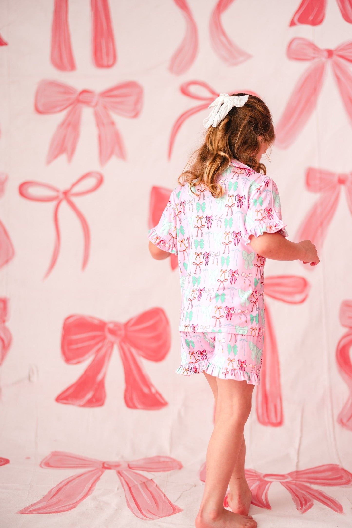 Ruffle Loungewear Set - Bows