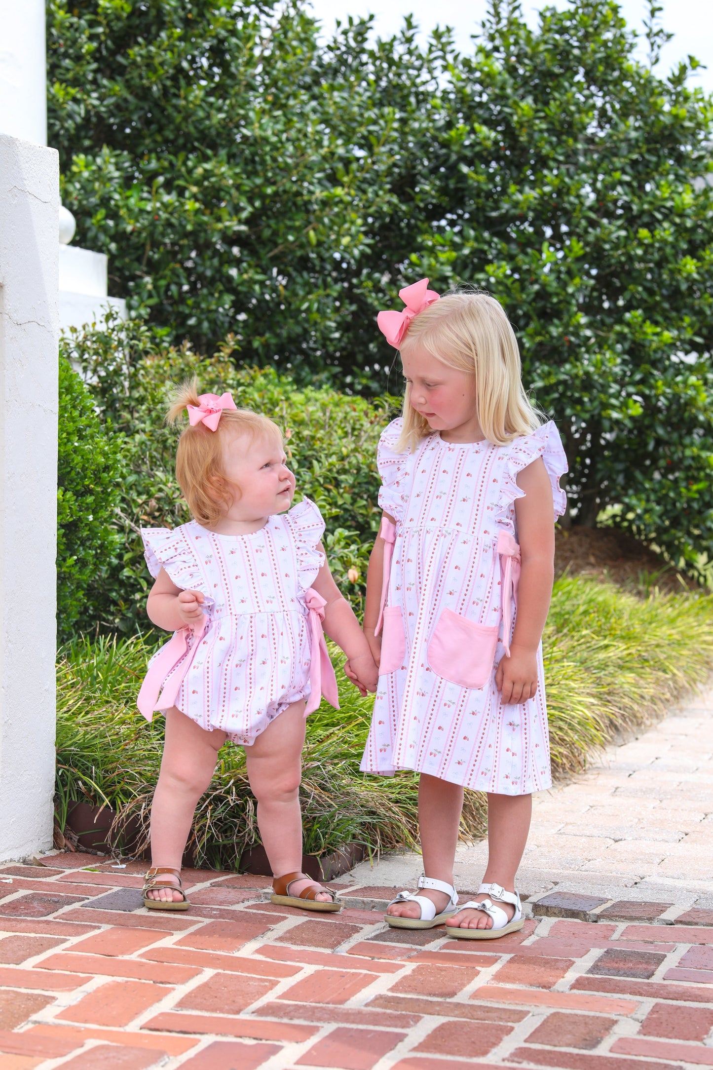 Girls Berry Sweet Pocket Dress