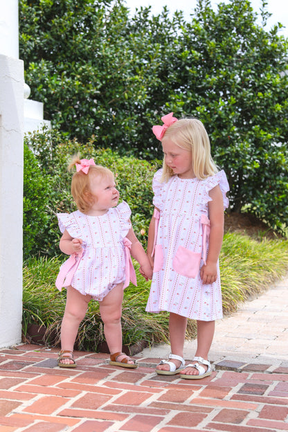 Girls Berry Sweet Pocket Dress