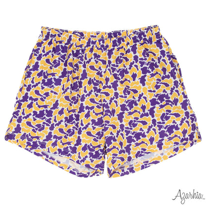 Billy Short – Tiger Camo in Purple & Gold
