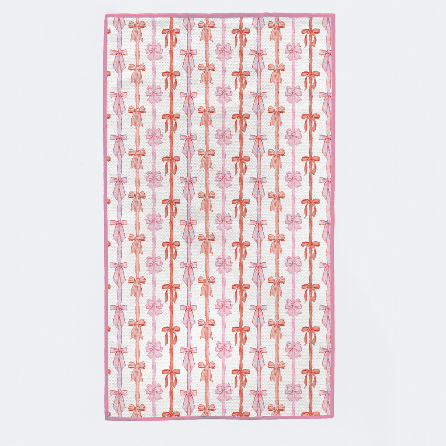 Tied Up in Pink Kitchen Towel-Rogue Magnolia Custom Designs