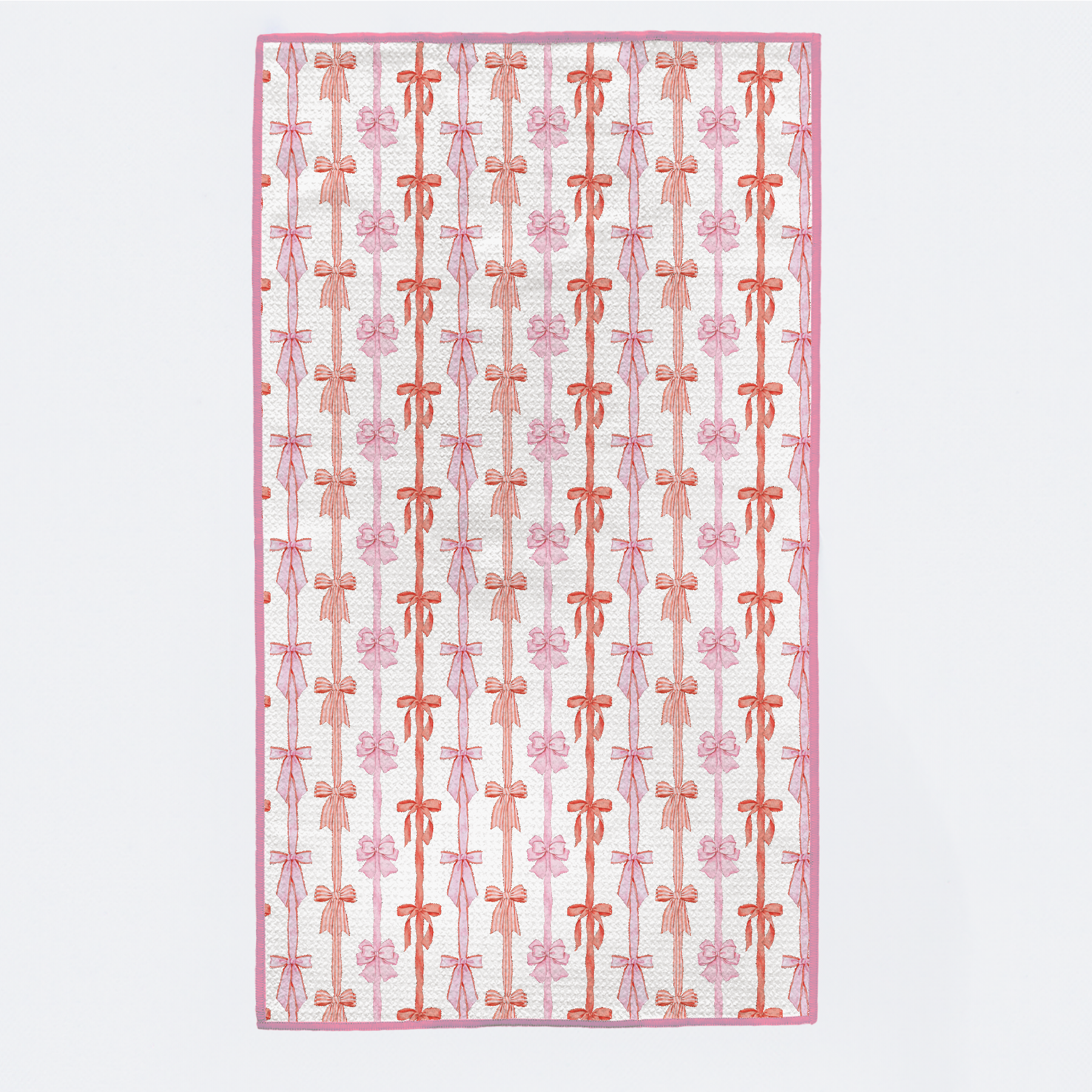 Tied Up in Pink Kitchen Towel-Rogue Magnolia Custom Designs