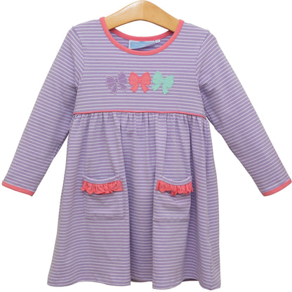 Bows Long Sleeve Dress