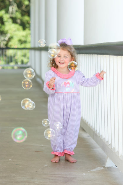 Bows Baby Girl Long Sleeve Romper