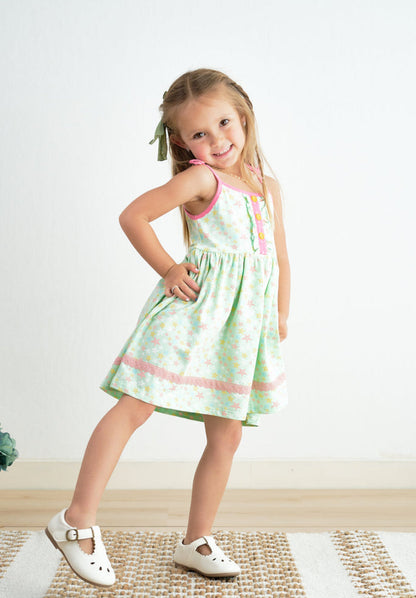 Platinum Star Print Dress– Sparkle & Shine for Every Occasion