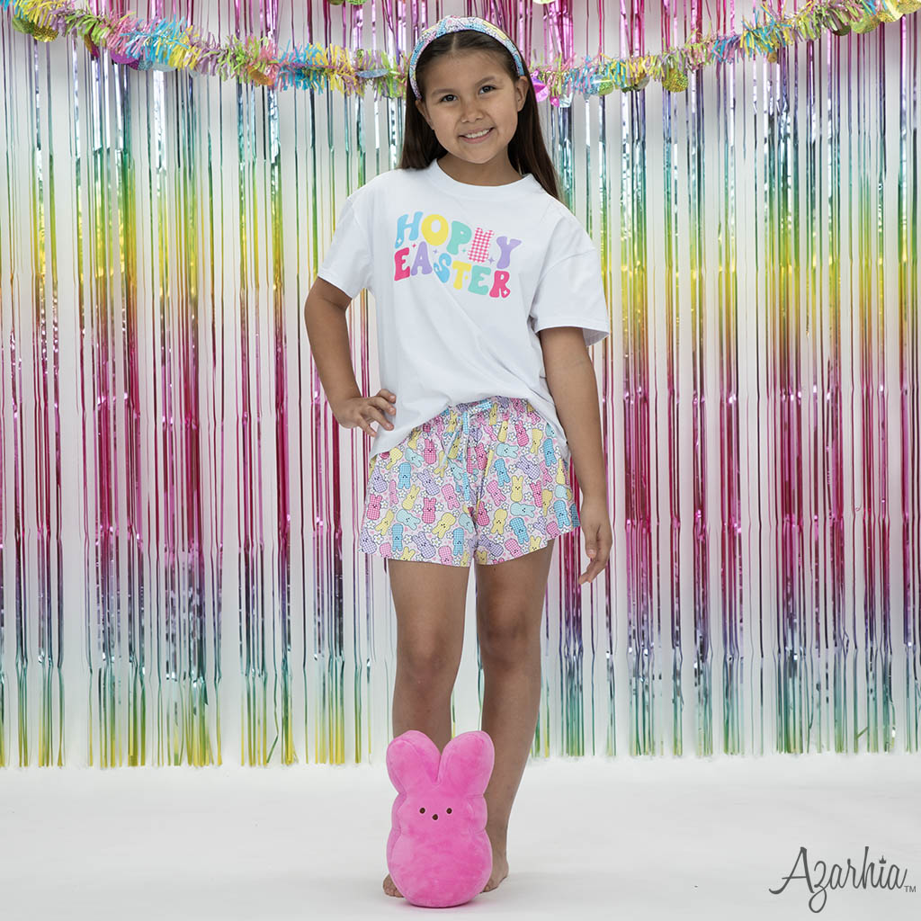 Gingham Easter Bunny Butterfly Shorts