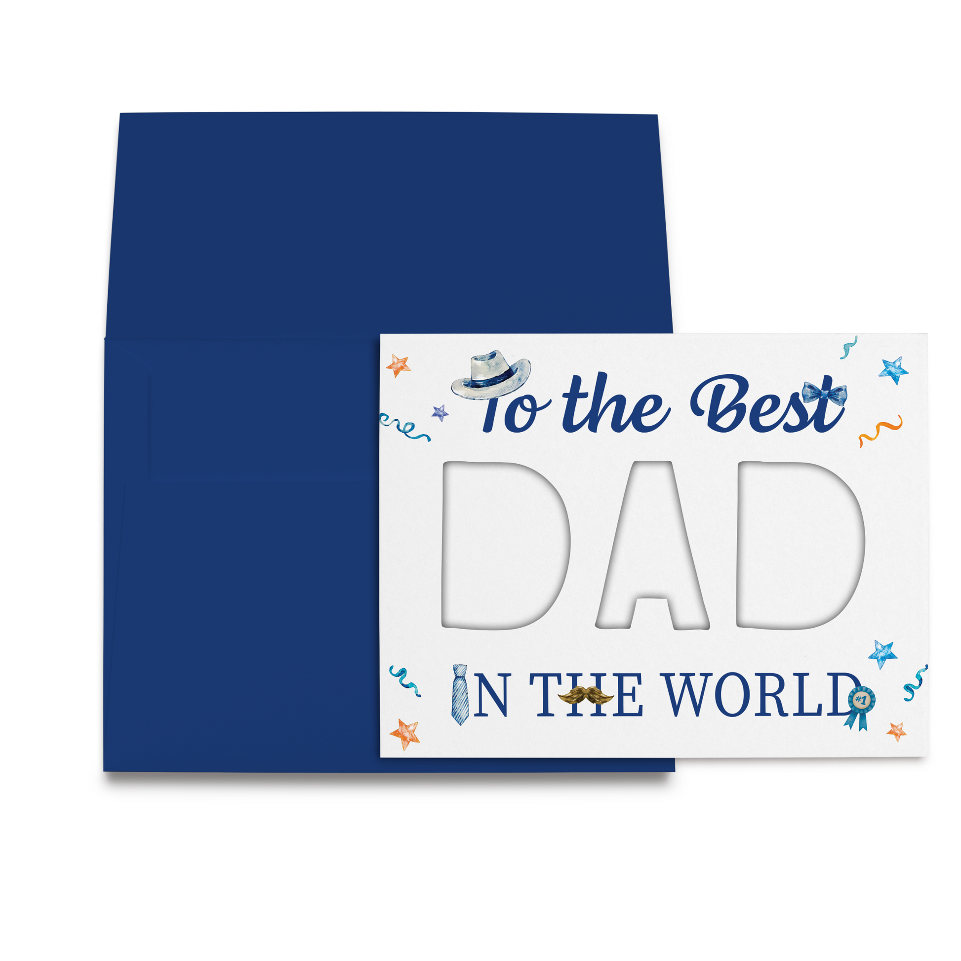 DAD Cut-Out Card – DIY Father’s Day Kit (Physical Card + Printable Template) - Father's Day Themed-Rogue Magnolia Custom Designs