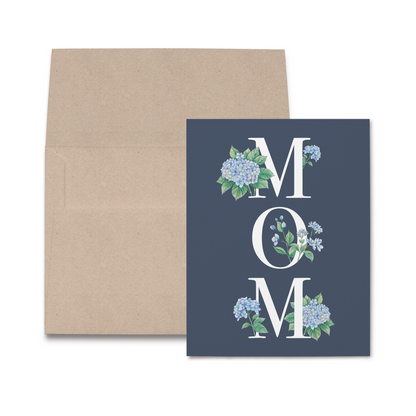 Mother's Day Hydrangea Greeting Card-Rogue Magnolia Custom Designs