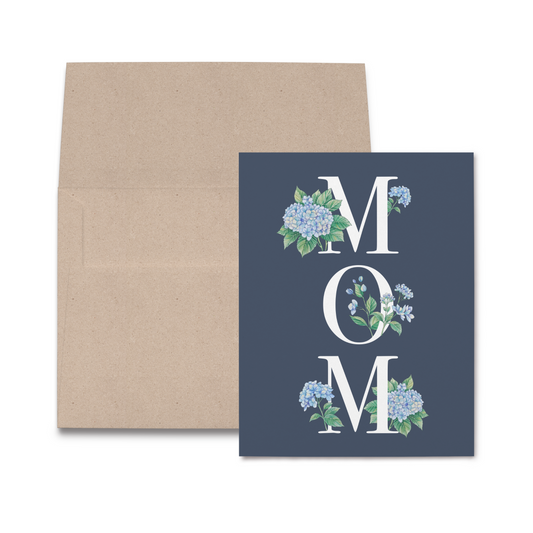 Mother's Day Hydrangea Greeting Card-Rogue Magnolia Custom Designs