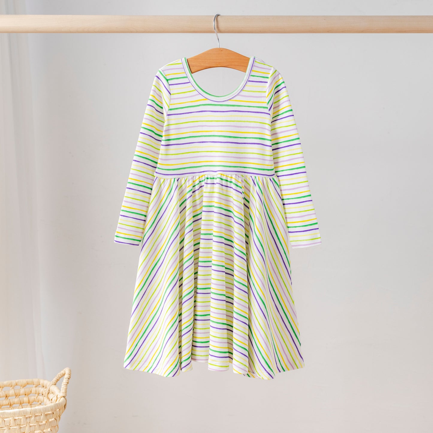 Carnival Time Organic Cotton Dress for Kids-Rogue Magnolia Custom Designs