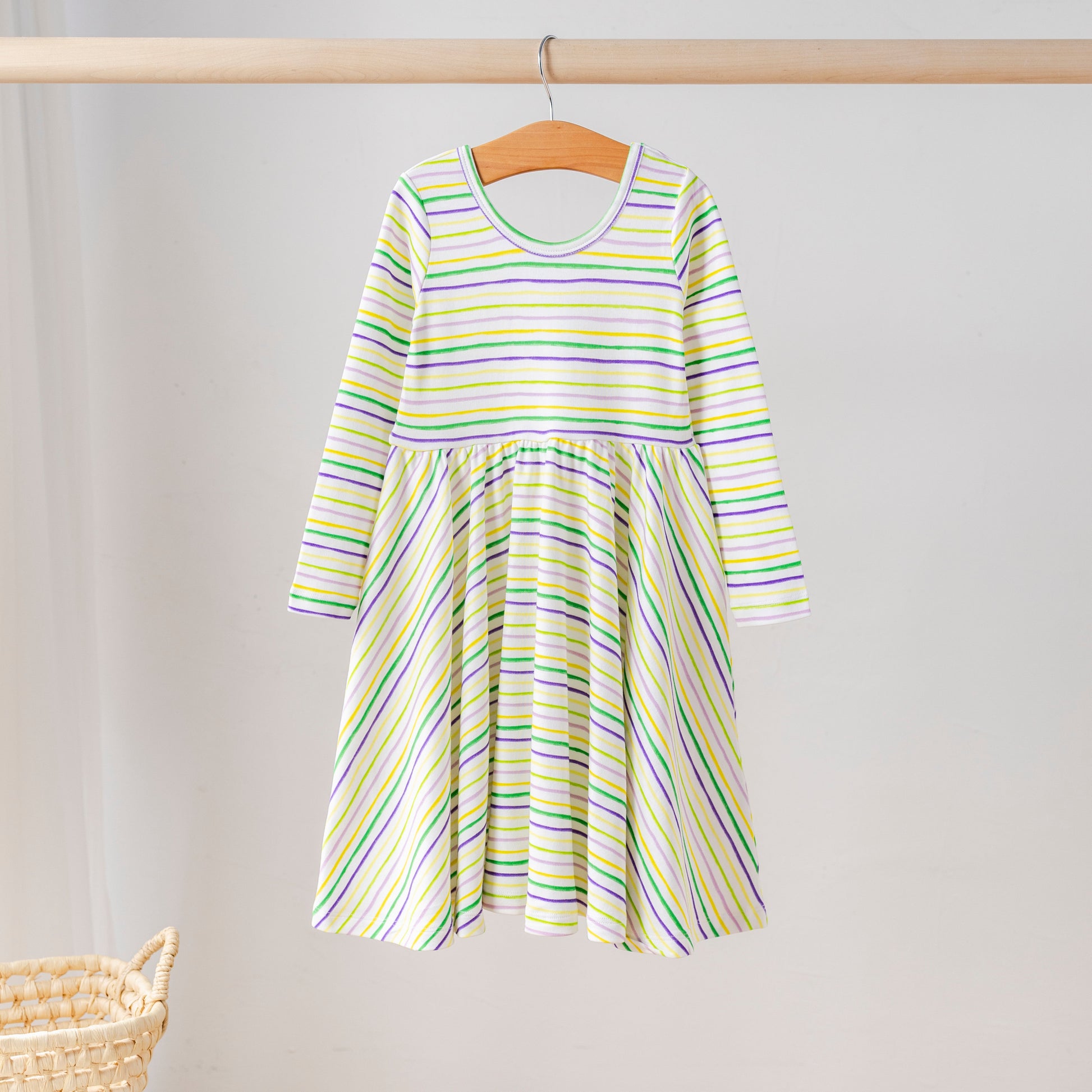 Carnival Time Organic Cotton Dress for Kids-Rogue Magnolia Custom Designs