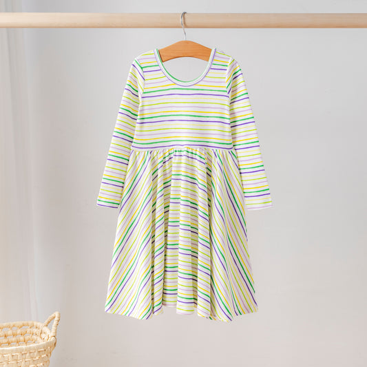Carnival Time Organic Cotton Dress for Kids-Rogue Magnolia Custom Designs