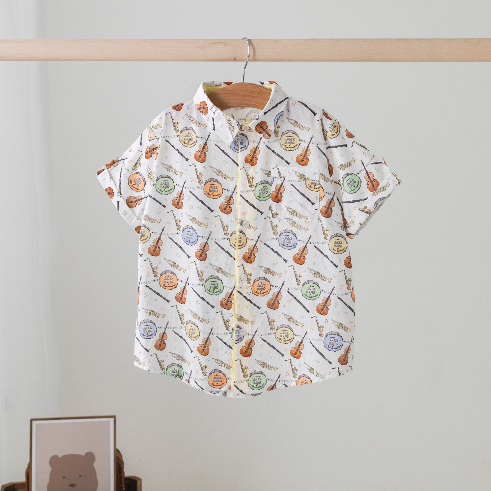 Jazz Festin' Short Sleeve Collared Shirt-Rogue Magnolia Custom Designs