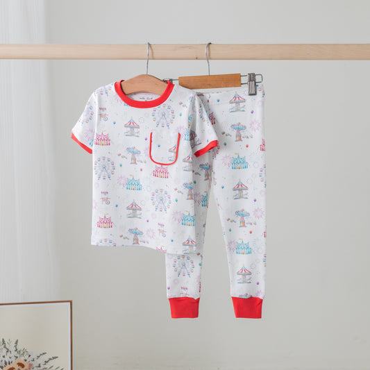 Carnival Magic Organic Cotton Pajama Set-Rogue Magnolia Custom Designs