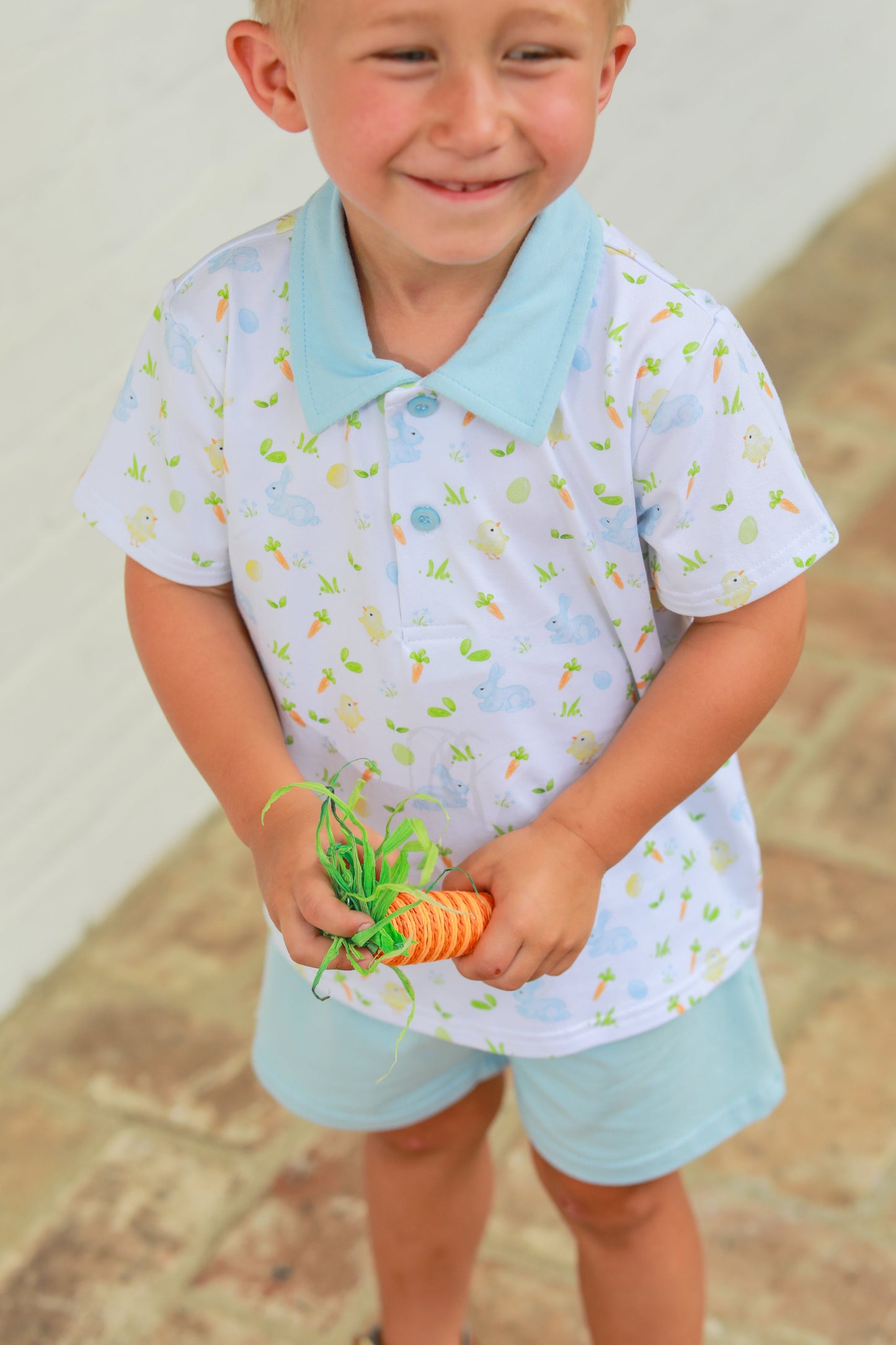 Boys Cottontail Polo Short Set – Spring & Easter Outfit