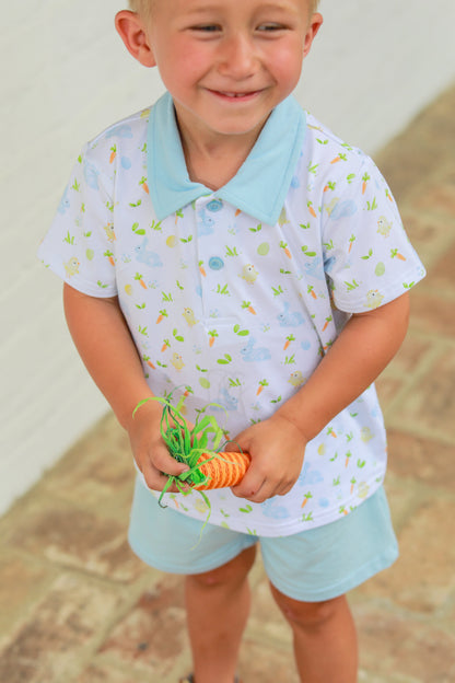 Boys Cottontail Polo Short Set – Spring & Easter Outfit