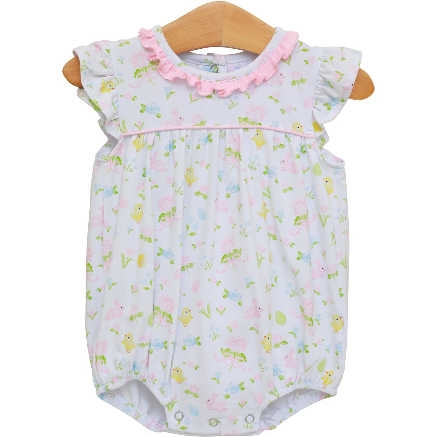 Cottontail Garden Ruffle Bubble – Girls Easter Bubble Outfit