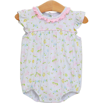 Cottontail Garden Ruffle Bubble – Girls Easter Bubble Outfit