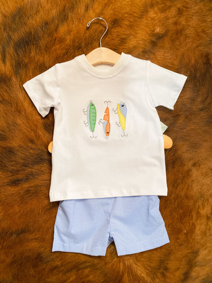 Gone Fishin’ Appliqué Tee