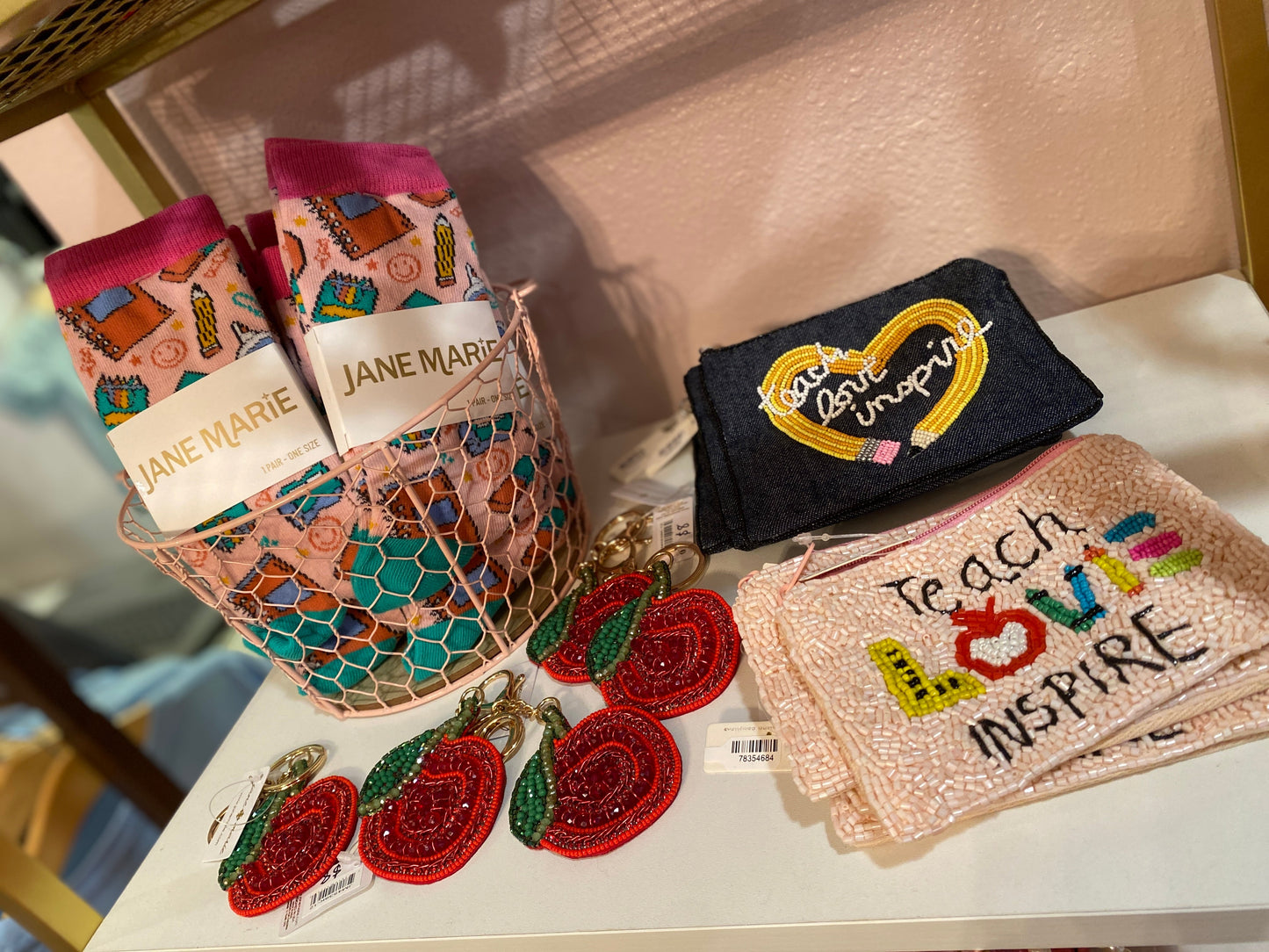 Teach Love Inspire Pouch PINK