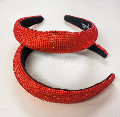 Rhinestone Headband-Red