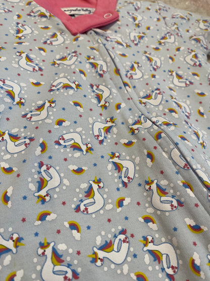 Magnolia Baby Unicorn Floatie Printed Zipped Footie
