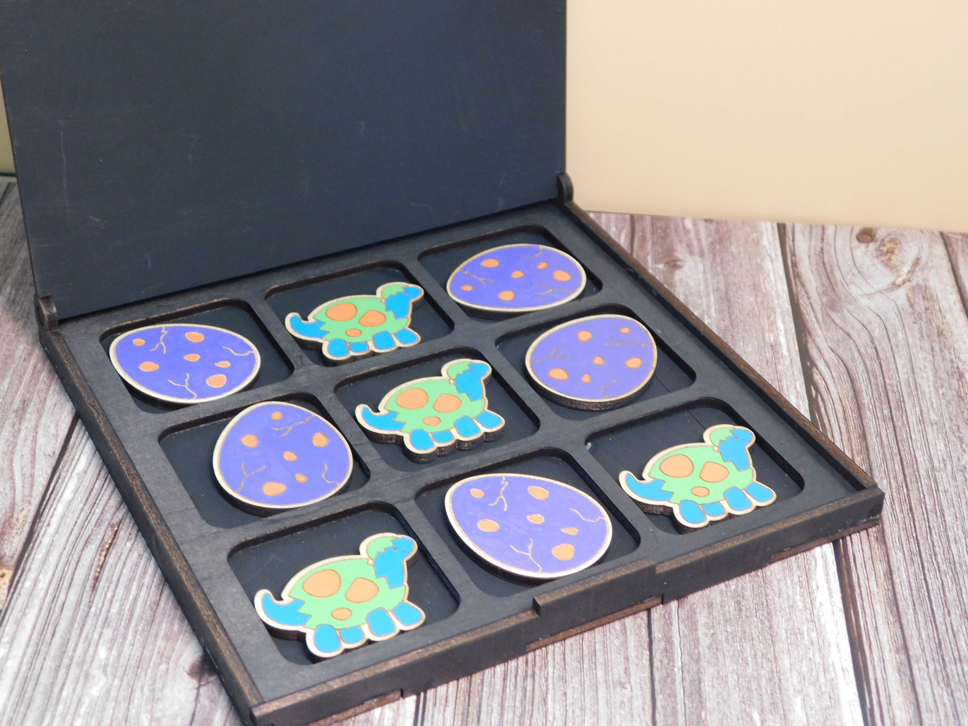 Dino Tic Tac Toe Boxed Set-Rogue Magnolia Custom Designs