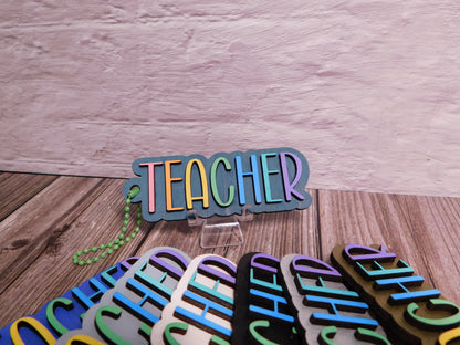 Teacher Bag Tag-Rogue Magnolia Custom Designs