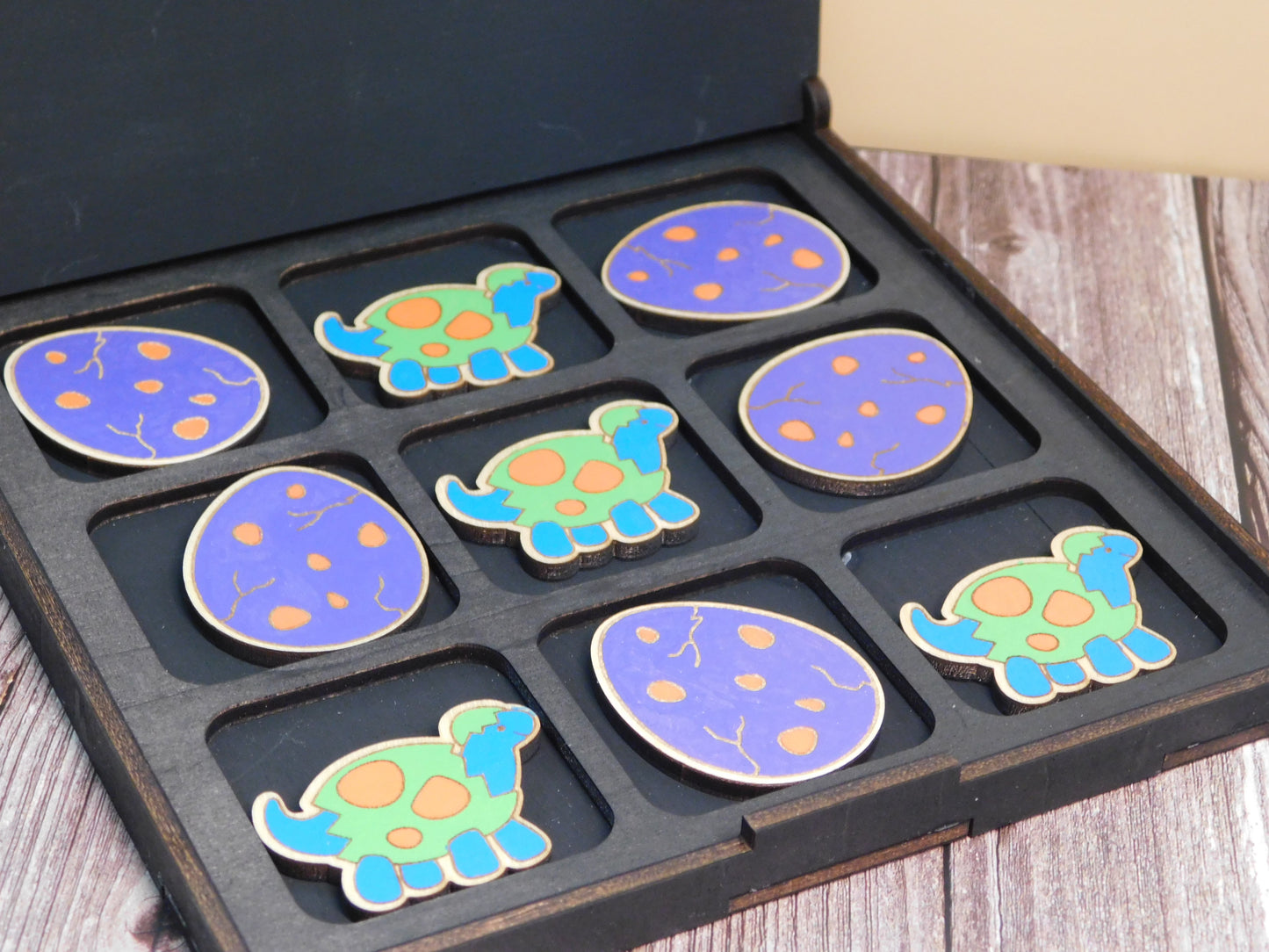 Dino Tic Tac Toe Boxed Set-Rogue Magnolia Custom Designs