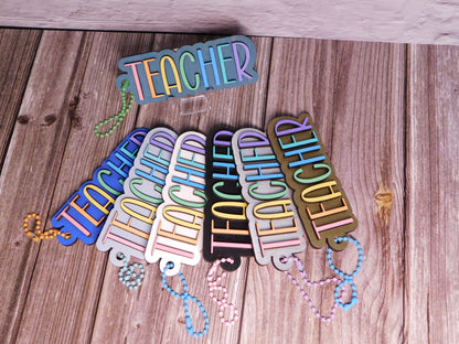 Teacher Bag Tag-Rogue Magnolia Custom Designs