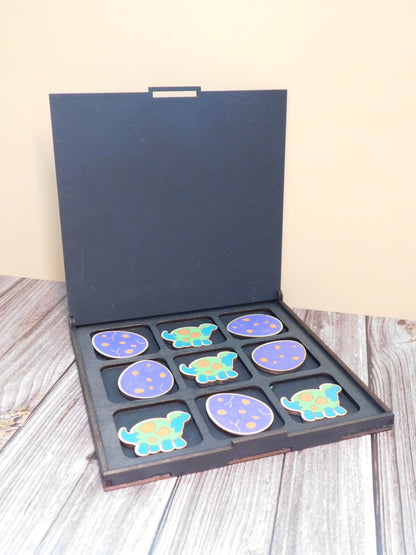 Dino Tic Tac Toe Boxed Set-Rogue Magnolia Custom Designs