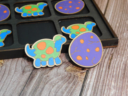 Dino Tic Tac Toe Boxed Set-Rogue Magnolia Custom Designs