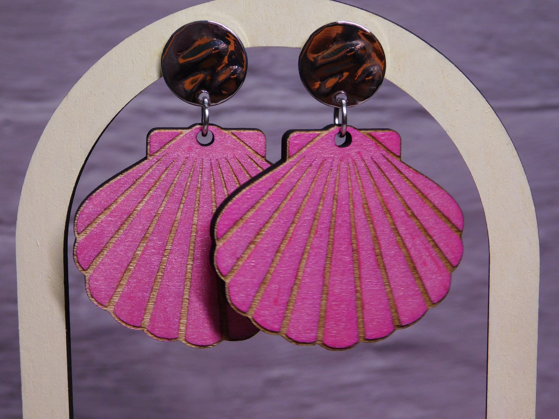 Shell Earring-Rogue Magnolia Custom Designs