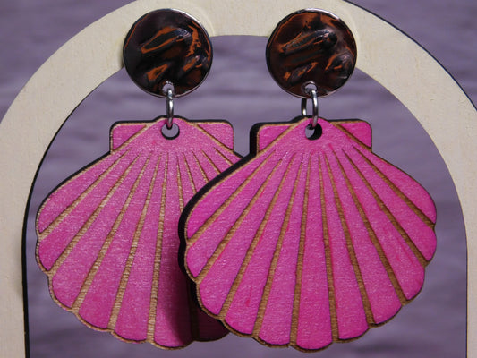 Shell Earring-Rogue Magnolia Custom Designs